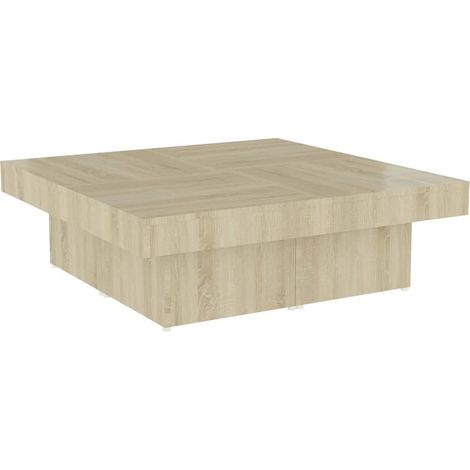 Maison Exclusive - Tavolino da Salotto Rovere Sonoma 90x90x28 cm Legno Multistrato (1/5)