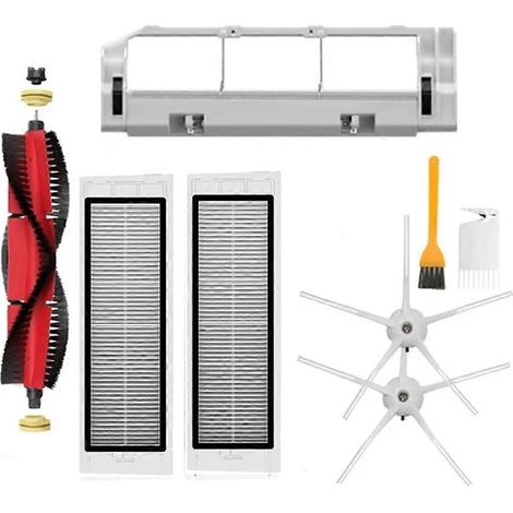 Filtre pour aspirateur brosse pour aspirateur Filtre de brosse pour aspirateur filtre de HEPA Filtre Main Side Brosse Serpillière Cloth avec Xiaomi 1S Roborock S5 MAX S6 S4 E4 E35 E2 Robot Aspirateur (1/5)