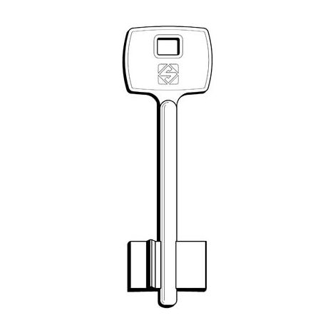 CHIAVE DOPPIA MAPPA CORBIN 5CB3 SILCA - OTTONE NICHELATO- 5 pezzi