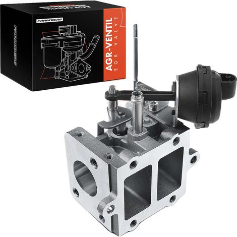 Vanne de recirculation des gaz d'échappement, métal plaqué, 4,5 x 3,5 x 2 pouces, compatible avec AUDI A4 A6 A8 Q7, fonctionnement pneumatique, numéro OEM 059131063D (1/5)