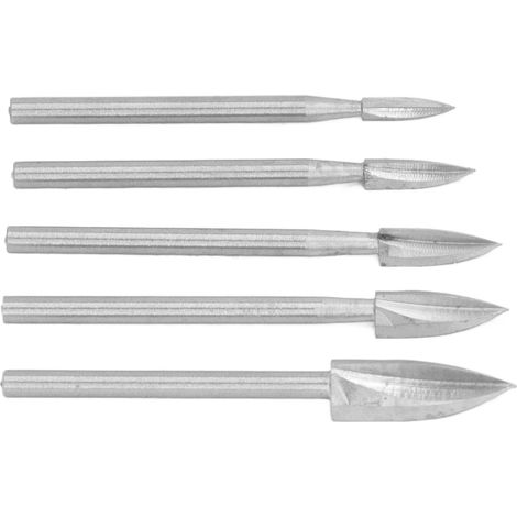 Set aus 5 HSS-Holzbeiteln, 3 Nuten, Korkschnitzmesser, Holzbearbeitungswerkzeugen für Modelle (1/5)