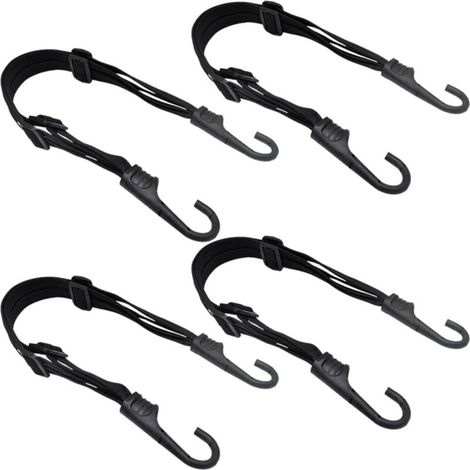 Sangles pour bagages de moto, sangles élastiques 4 x 6 cm, adaptées aux casques de moto, vélos, bagages, etc. (1/5)