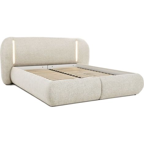Cama Margate 135, Bella 05, Doble, 160x200, Tapiz, Somieres, 221x227x103cm, LED (1/5)