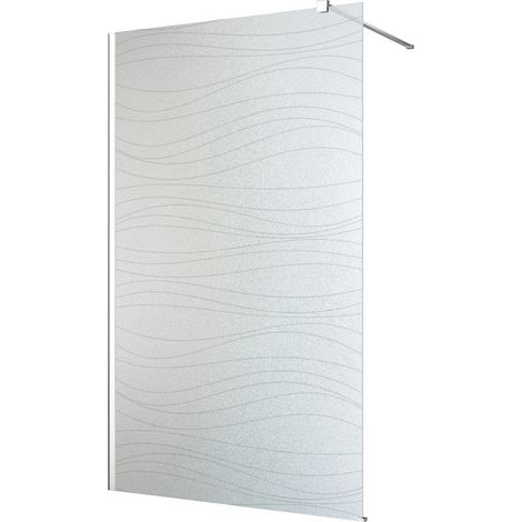 Stickers paroi de douche dépoli - Vagues - 60x120 cm (1/2)