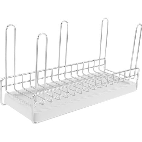 Égouttoir à Bouteilles et Verres Support pour Tasses Acier Inoxydable Plateau Égouttoir pour Plan de Travail de Cuisine (1/5)