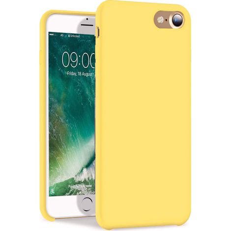 Coque En Gel De Silicone Liquide - Compatible Avec Iphone 7 Et Iphone 8 - Doublure En Microfibre - Protection Antichoc - 1 Pièce (1/5)