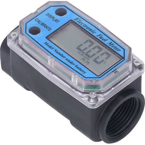 Elektronischer 1,3-Zoll-Turbinen-Digitalluftmengenmesser, digitale Kraftstoffanzeige mit Display, Getriebedurchflusssensor, 2,3–3,3-V-Netzteil, Batterie im Lieferumfang enthalten (1/5)