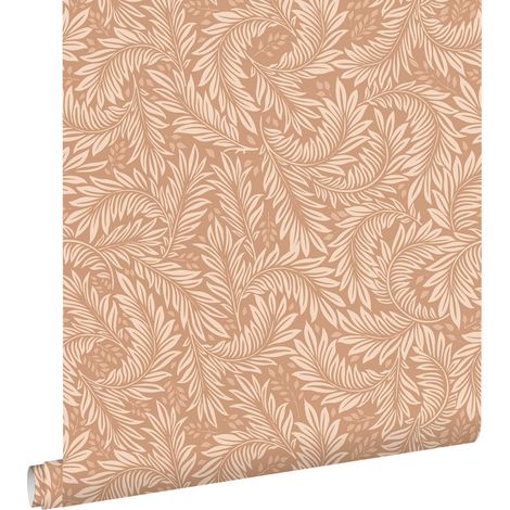 papier peint feuilles terracotta - ESTAhome (1/5)