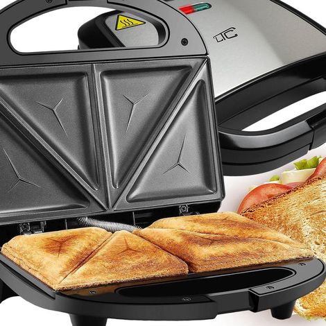 LTC 750W Toaster schwarz mit automatischer Abschaltung