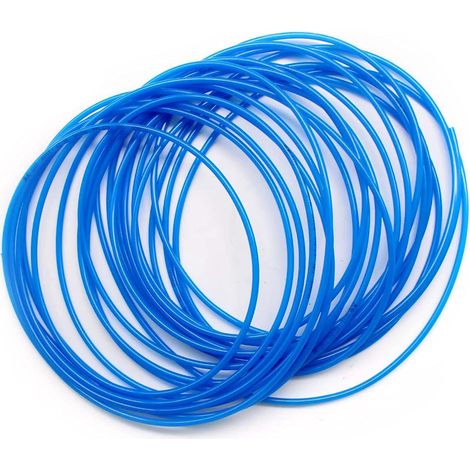 PU Pneumatic Hose 10 Meters (32.8 Feet) Outer Diameter 4mm / Inner 1/8" for Pneumatic Tools (Blue) (1/5)