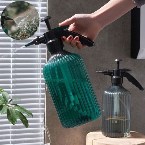 2L Vaporisateur Plante Vide, Arrosoir Pulverisateur de Jardin à Pression, Brumisateur Plante Interieur en Plastique, Arrosoir Bouteille Buse Réglable avec1pcs (1/4)