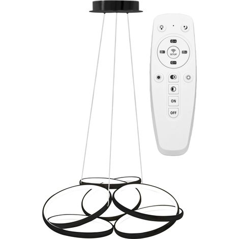 LAMPE LED APP793-CP BLACK FLAT