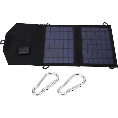 7W 5V 0-2A Tragbares, faltbares USB-Solarpanel-Ladegerät für Outdoor-Camping, Designer-Stofftasche (1/5)