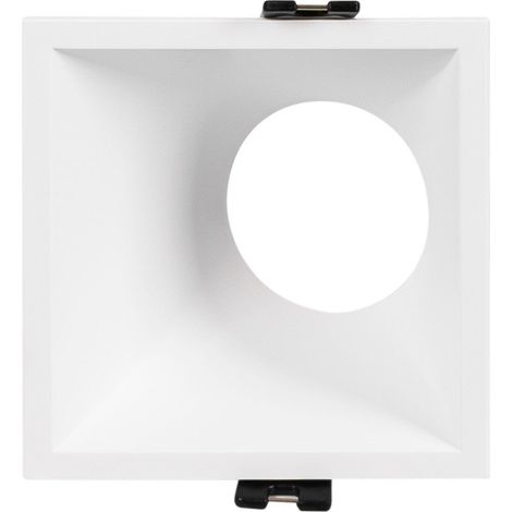 Aro Downlight Cuadrado Asimétrico - Bajo UGR - Corte 85 X 85mm - Blanco