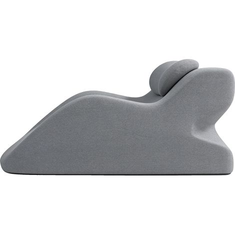 Cojín de esquina, soporte multiusos, diseño ergonómico, gris claro. (1/2)