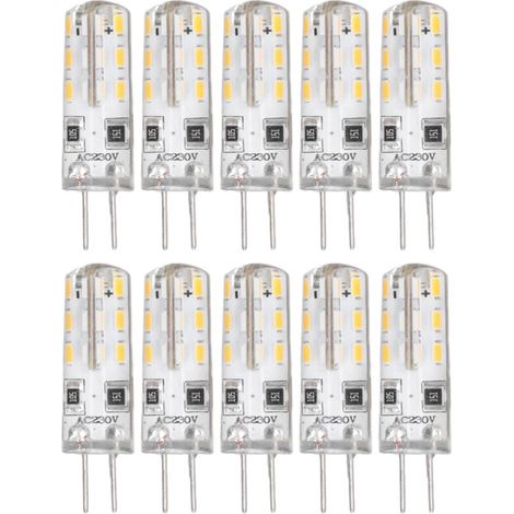 Ampoules à Filament G4 LED, 1.5W AC220V Ampoules à Filament LED Blanc Chaud 3000K pour Camping-Car (1/5)