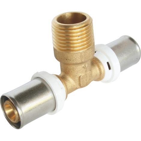 Somatherm for you -/5721-20-15-20 -Surrezione per tubo multistrato Ø20 -maschio 15/21 (1/2 ") al centro, consente di collegare un tubo multistrato di diametro Ø20