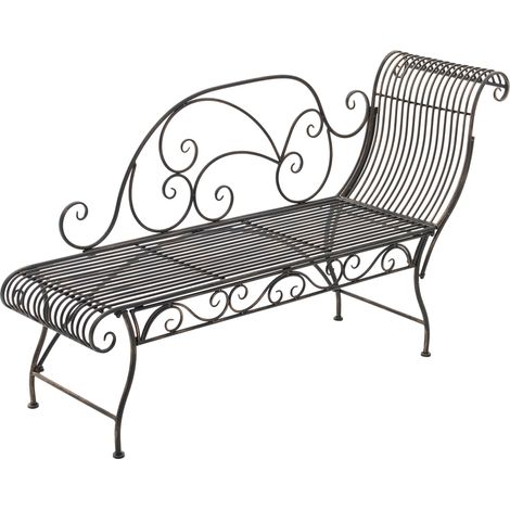 Panca da giardino Karma bronzo