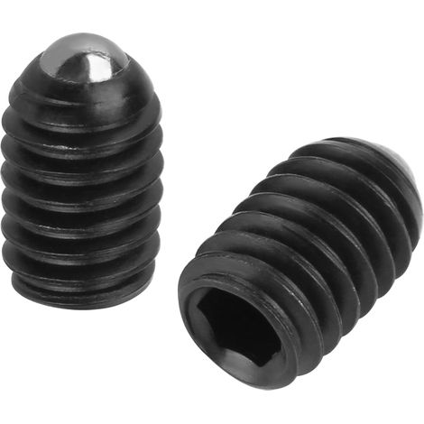 Jeu de 10 plongeurs à ressort à bille en acier au carbone à filetage hexagonal M4 (M48) (1/5)