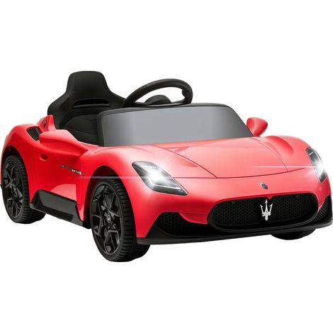 Maserati MC20 12V Elektro-Kinderauto mit Fernbedienung, LED-Beleuchtung, Musik und Hupe, für Kinder von 3 bis 6 Jahren, Rot