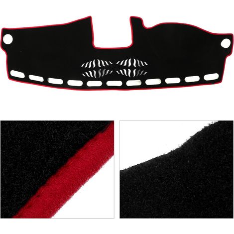 Tapis de tableau de bord anti-reflet pour Volkswagen Touareg 2011-2016, protection habitacle, garniture en feutre, noir, cache planche de bord (1/5)
