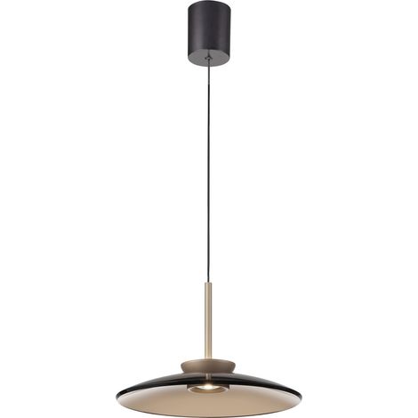 Lampada a sospensione vetro bronzo LED 18W telecomando (1/5)