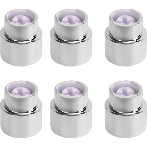 6 Boutons de Commande Ronds Rétro Guitare Électrique, Sélecteur à 5 Positions en Plastique Argenté (1/5)