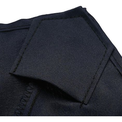 Voile de remplacement pour parasol 3m, noir, 8 baleines, imperméable et anti-UV, housse résistante aux intempéries, toile de rechange pour terrasse et jardin. (1/4)