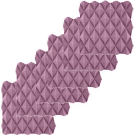 12 Panneaux en Mousse Acoustique 30x30x5 cm,Ignifuge, Sans Adhésif, Isolation Phonique Mur,Plafond,Décoration,Sans support adhésif (1/4)