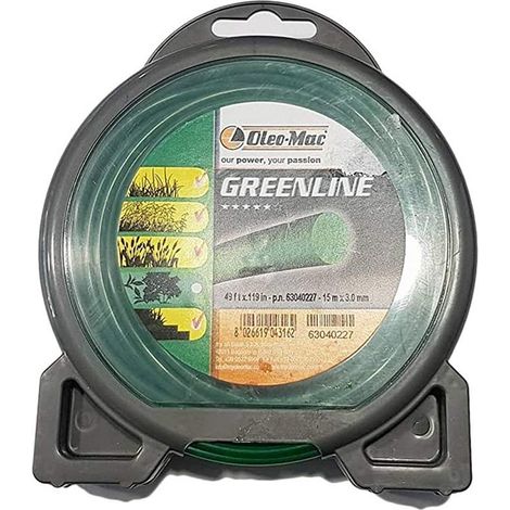 Oleomac Filo Tondo per Decespugliatore Greenline 3,5 mm x 12 m