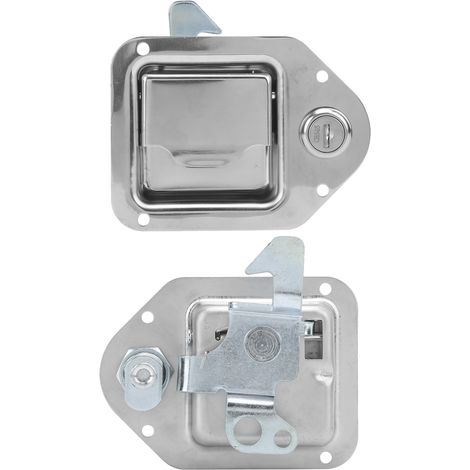 Serrure de porte de coffre à outils pour camping-car, caravane ou camion, poignée en acier inoxydable, serrure de panneau de type T (1/5)