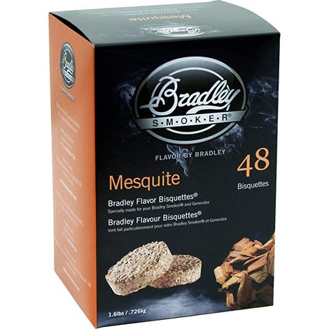 Pack 48 Bisquettes de fumage Bradley Smoker - Mesquite