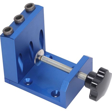 Gabarit de perçage oblique pour trous de poche de 9 mm, guide de perçage, gabarit de positionnement, kit d'outils pour le travail du bois