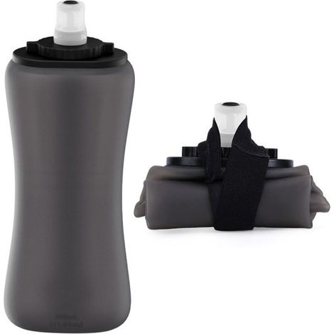 Fahrrad-Trinkflasche 350 ml 7 3 x 5 x 19 cm Weiche Flasche Tragbare Trinktasche Faltbare Sportflasche zum Laufen und Radfahren Ideal für oder 7,3 (1/5)