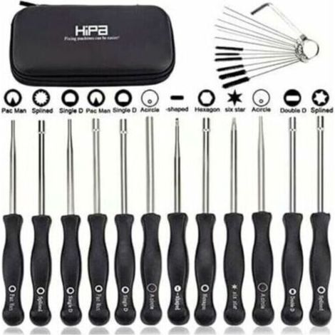 Ensemble de 12 outils de réglage de carburateur et tournevis de réglage pour moteur à 2 temps, pour débroussailleuses, tronçonneuses Poulan, Husqvarna, STHIL, Echo...DEBUNS