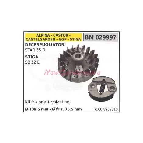 Volano magnetico GGP decespugliatori star 55D stiga SB52D  029997