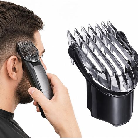 Peigne Guide Pour Tondeuse Qc5010 Qc5050 Qc5070 Sabot Réglable 3-21 Mm Accessoire De Remplacement Pour Coupe Cheveux Et Barbe Pour Tondeuse Électrique (1/5)