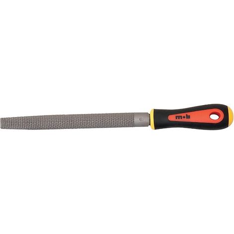 Râpe demi-ronde moyenne piqûre avec manche bi-matière - longueur 200 mm - MOB