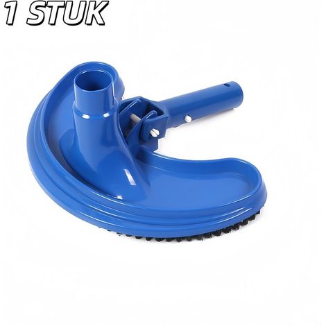 Tête de brosse pour aspirateur de piscine avec poils en nylon et structure en polypropylène pour nettoyer les piscines enterrées et leurs surfaces (1/5)