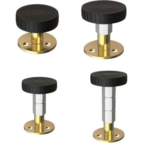 Cadre de lit fileté réglable, outil anti-vibration, isolateur de bruit de lit escamotable réglable, 4 pièces (1/3)