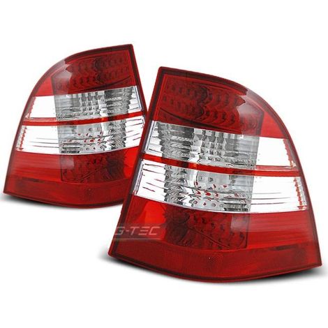 Paire de feux arriere Mercedes ML W163 98-05 LED rouge blanc (1/2)