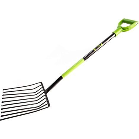 Heuforke Fourchette à pommes de terre 10 dents avec manche en métal 120 cm- (1/5)