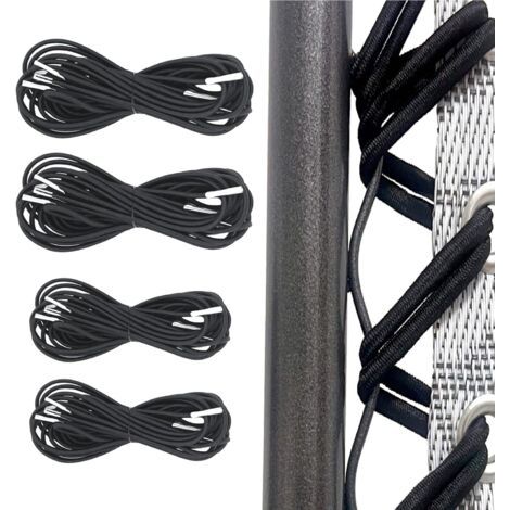 Universal 4-piece elastic band set (2 x 2.2 m + 2 x 1.4 m) for zero-gravity relaxation chairs. The elastic bands replace the upper and lower straps.