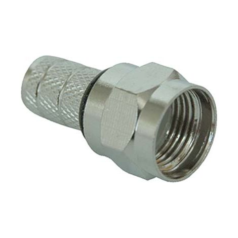 CONNETTORE F A VITE COASSIALE TV - X MM 6,4 CF=PZ 10- 5 confezioni