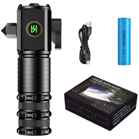 Mini-Taschenlampe mit ultraheller, wiederaufladbarer LED-Funktion, 2-in-1-LED-Stirnlampe und Stiftlampe, extrem hell, für Wartungsarbeiten, Camping, Notfälle und den Einsatz bei Nacht, tragbar (1/4)