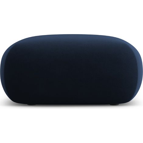 Pouf en velours bleu roi (1/4)