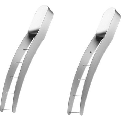 2 Affettatrici per anguria per macedonia, taglia melone, 24 cm, argento, utensile per servire meloni, acciaio inossidabile, pratico strumento da taglio (1/5)