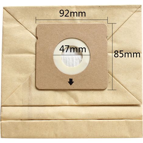 10 sac aspirateur Aspirateur RO1717 RO1733 RO1751 sac en papier sac poubelle sac filtre à poussière ZR0039aspirateur eau et poussière H200 (1/4)