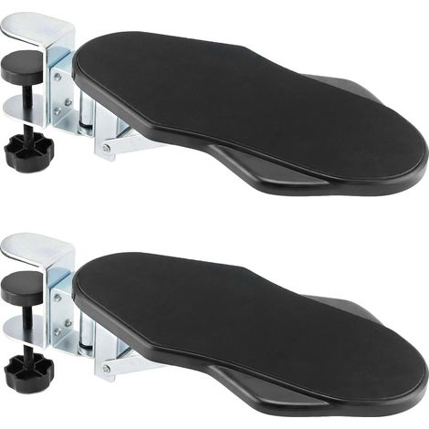 Lot de 2 Repose Bras Rotatif - Rotation 180° et Pliable à 90° - Support d'accoudoir, Support de coude, Accessoires Bureau Travail (1/5)
