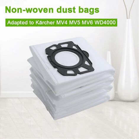 NALOOKAMIC Convient aux aspirateurs Karcher WD4/WD5/MV4/MV5 avec filtre HEPA Easy Filter et sac à poussière non tissé (1/4)